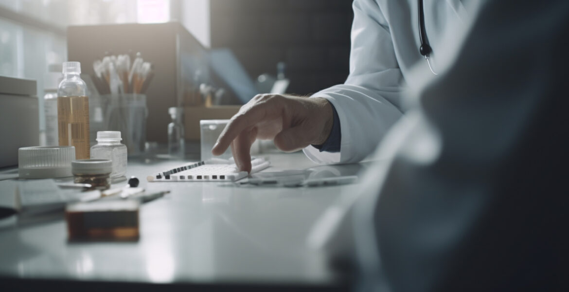 Medication Treatment Discussion: Close-Up on Doctors' Hands